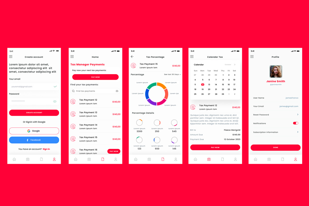 Tax Manager Report & Taxes Management Payment App