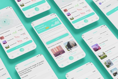 Metaverse Real State Property, Crypto Exchange App