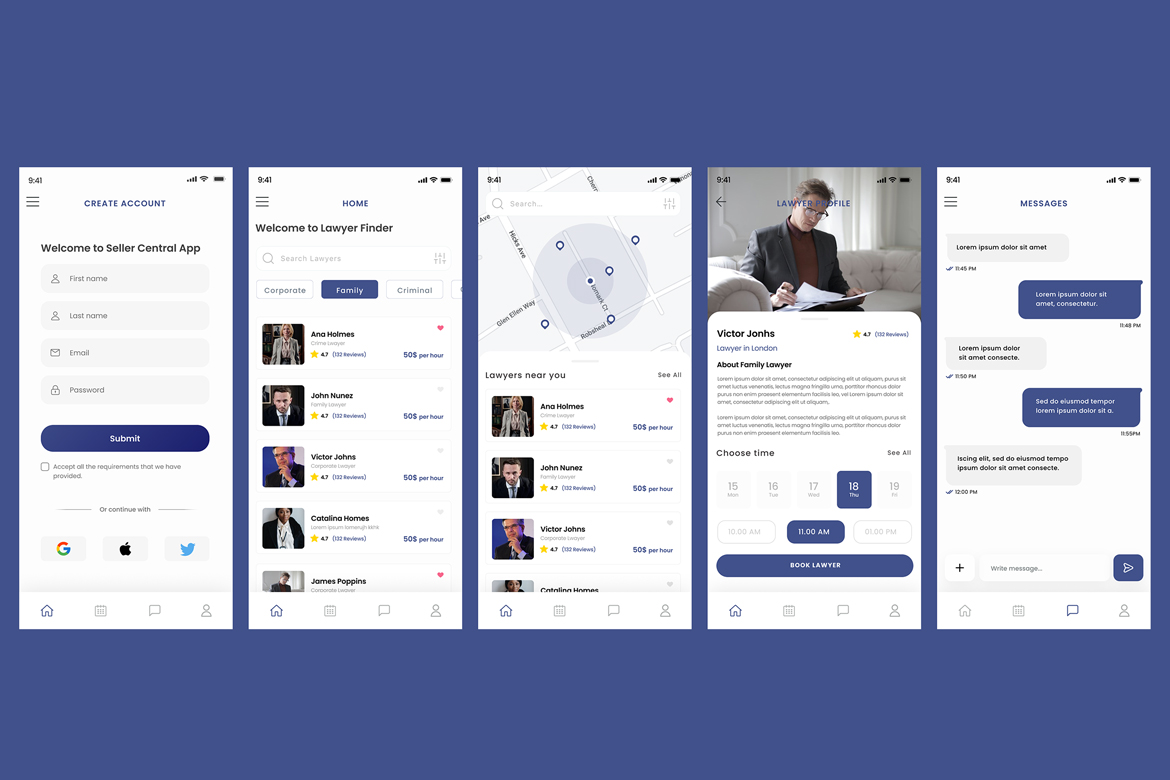 Find Lawyer, Legal Attorney & Law firm finder App