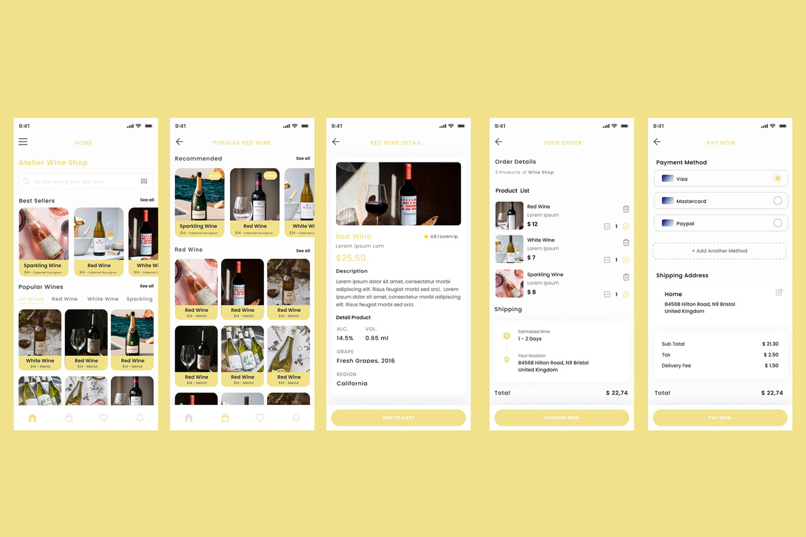 Wine Store & Alcoholic Drinks Shop Ecommerce App