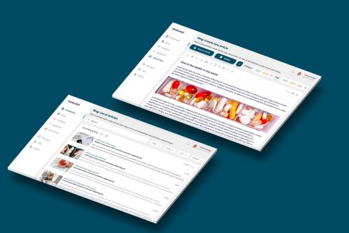 Blog, Create new & List of Articles Dashboard CMS