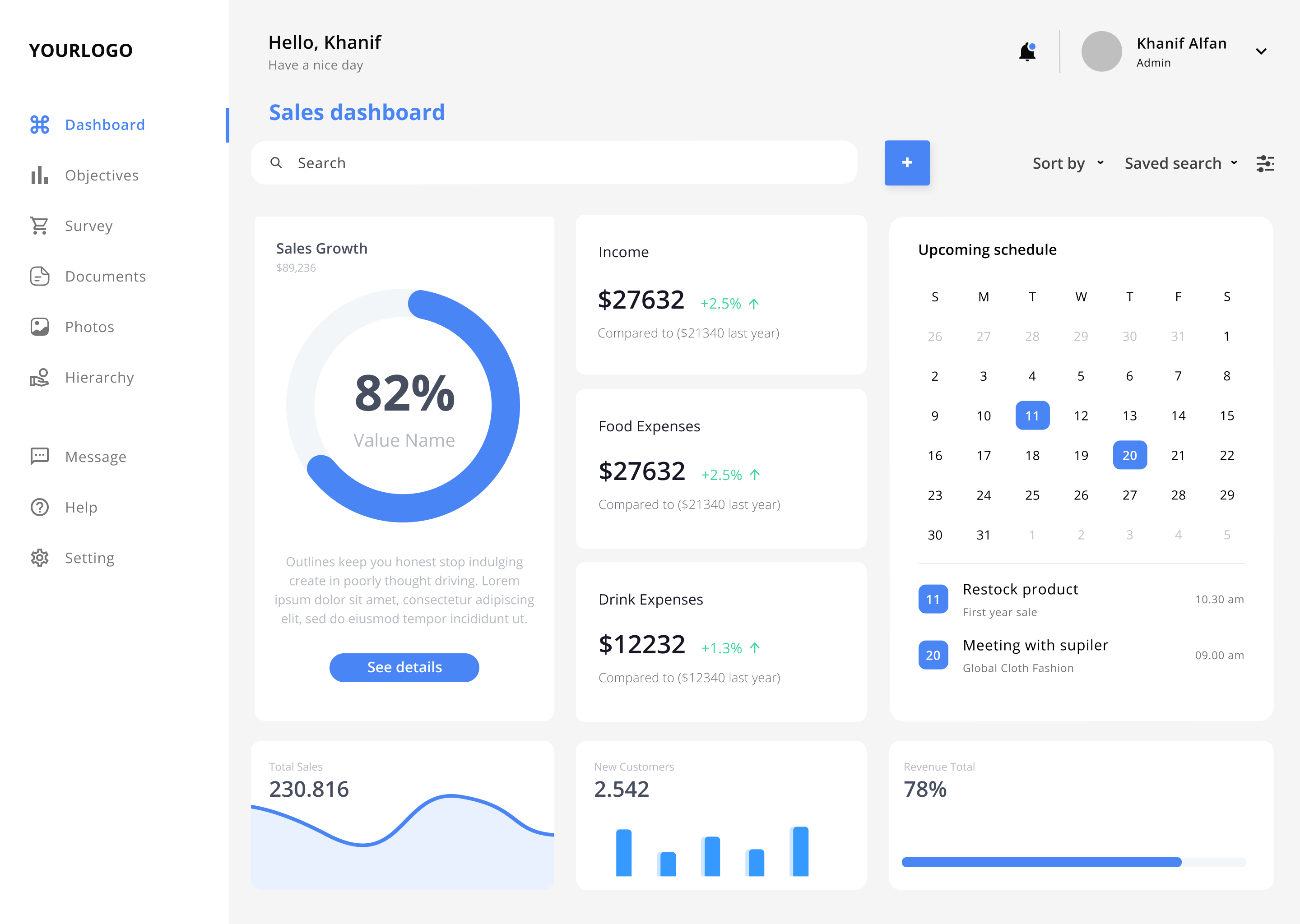 Restaurant Sales Dashboard
