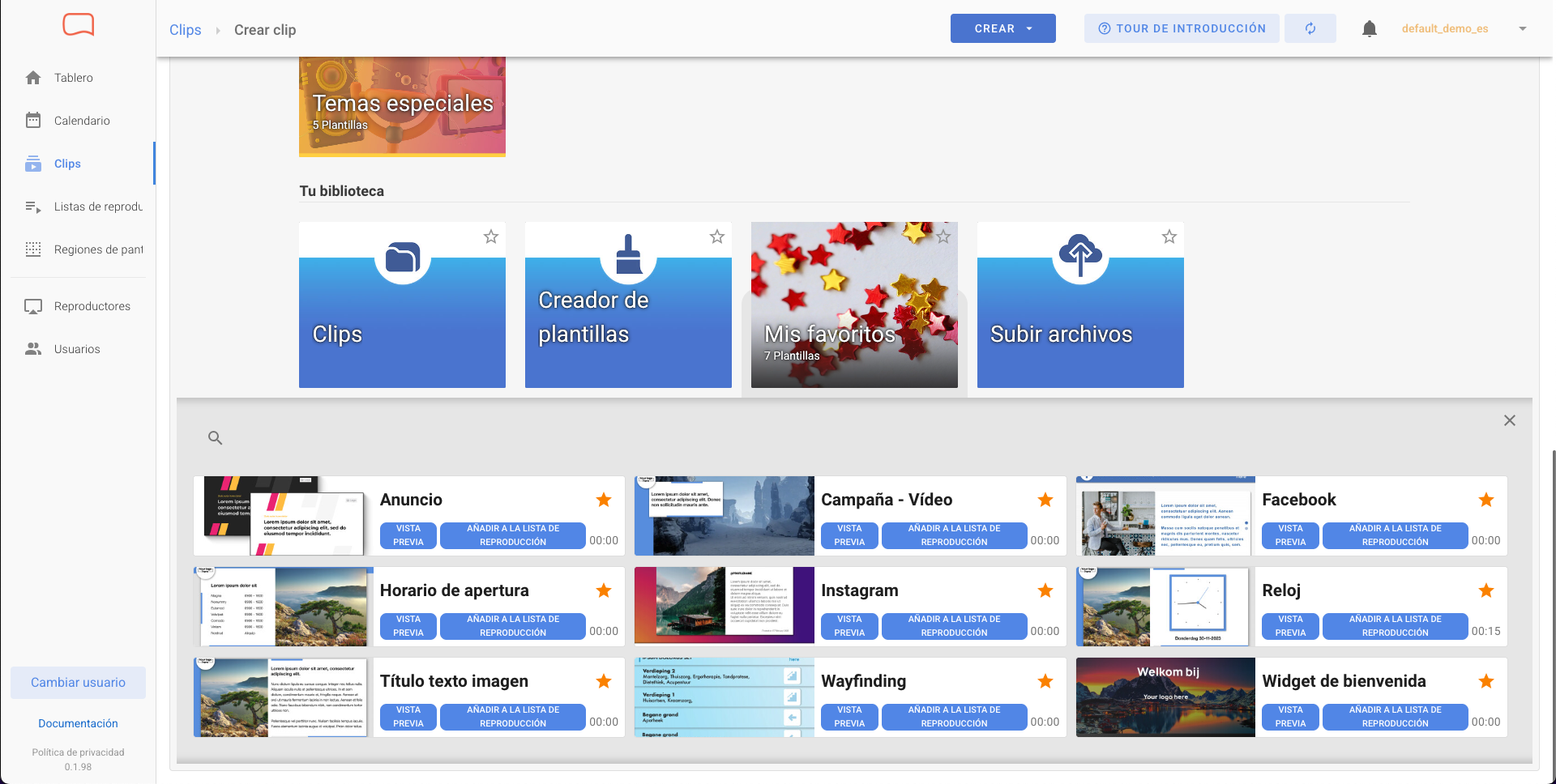 templates mis favoritos